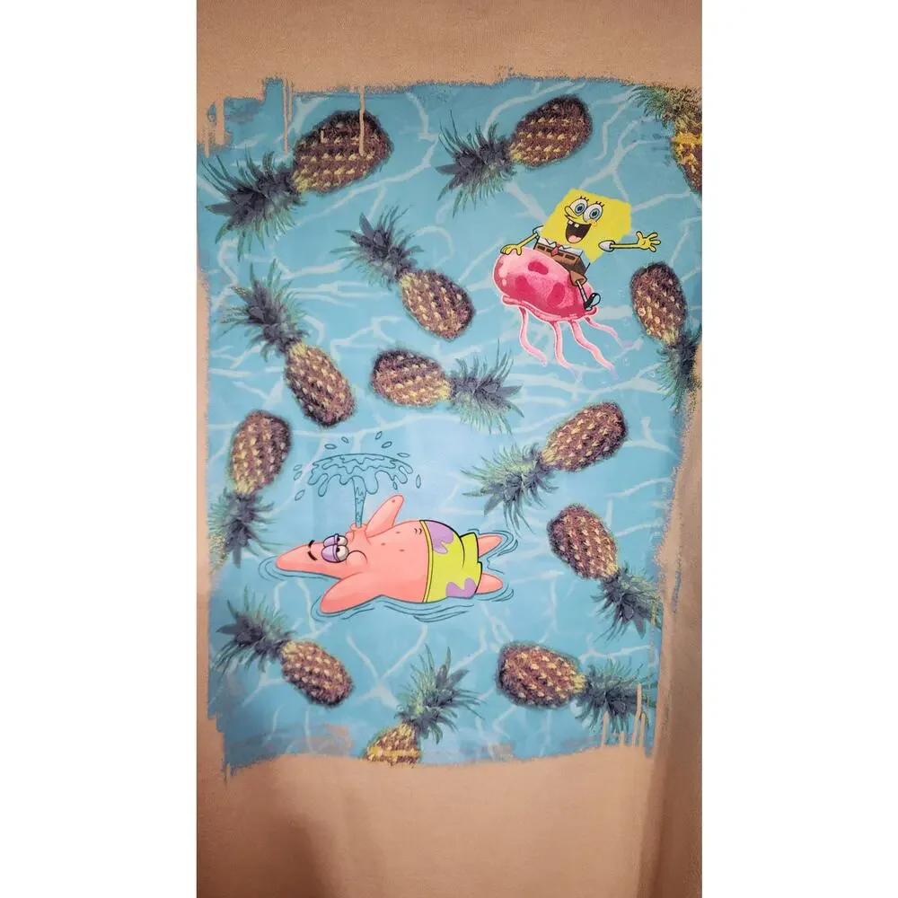 Sponge bob sweatshirt men's medium-first picture is back of sweatshirt